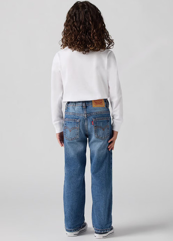 Синие демисезонные прямые джинсы Levi's