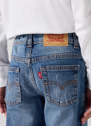 Синие демисезонные прямые джинсы Levi's