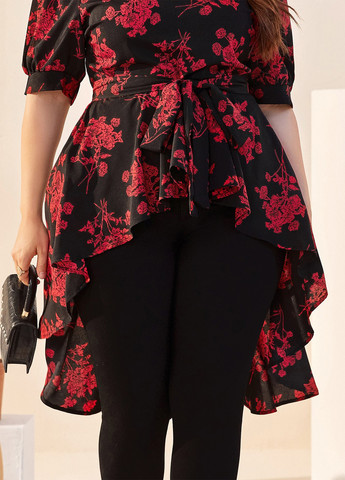 Чёрная блуза SHEIN