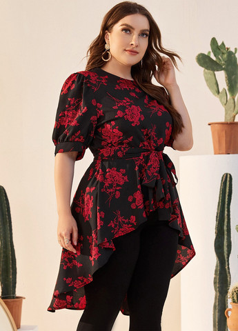 Чёрная блуза SHEIN