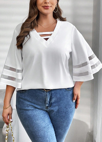 Белая блуза SHEIN