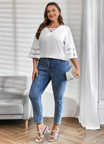 Белая блуза SHEIN