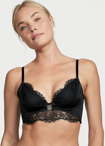 Чорний демісезонний комплект (бюстгальтер, трусики) Victoria's Secret