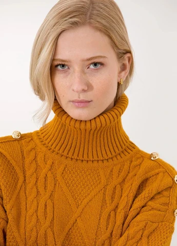 Гірчичний зимовий светр Pierre Cardin