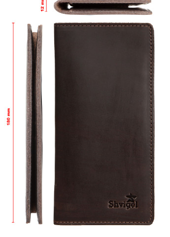 Мужской кожаный кошелек 8,5х17,5 см Shvigel (252133357)