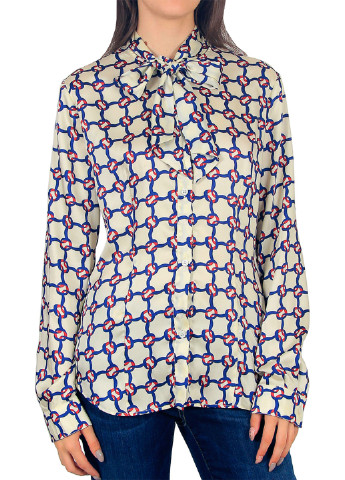 Комбинированная демисезонная блуза Moschino Love