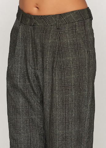 Темно-зеленые кэжуал демисезонные прямые брюки NU DENMARK