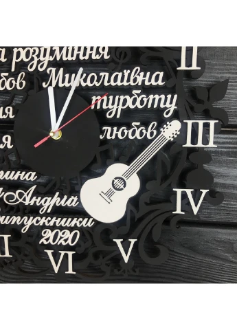 Дерев'яний настінний годинник для вчителя музики 7Arts (253566623)