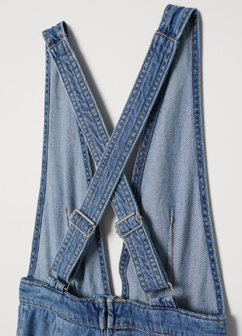 Комбінезон H&M однотонний синій джинсовий