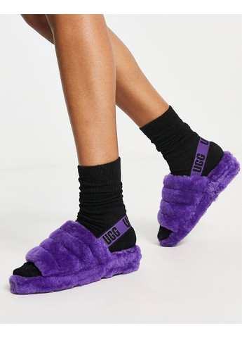 Женские кэжуал сандалии UGG фиолетового цвета на резинке