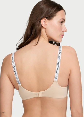 Бежевый демисезонный комплект (бюстгалтер, трусики) Victoria's Secret