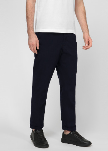 Темно-синие кэжуал демисезонные прямые брюки Tommy Hilfiger
