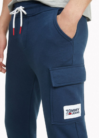Темно-синие спортивные демисезонные джоггеры брюки Tommy Hilfiger
