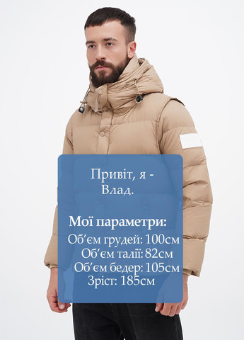 Бежевый зимний Пуховик Burberry