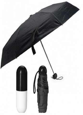 Универсальный мини зонт в капсуле Black карманный зонт в футляре VTech (253495647)