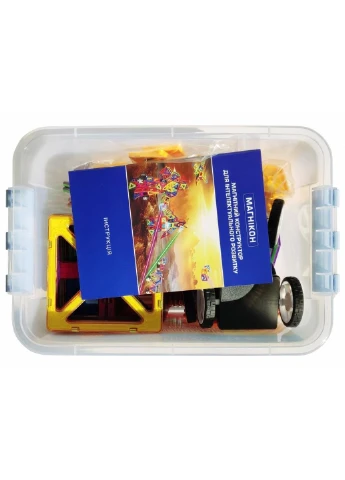 Конструктор Магнікон 218 деталей Plastic box (MK-218) Магнікон (251223196)