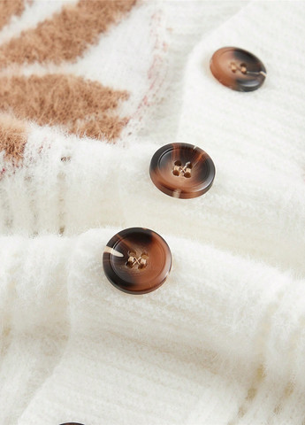 Молочный демисезонный кардиган SHEIN