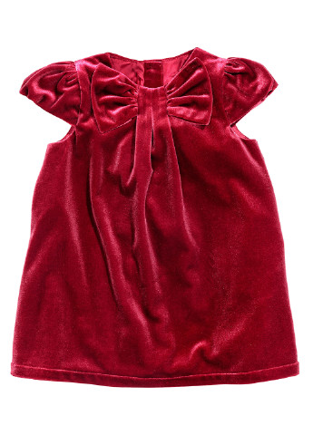 Темно-красное кэжуал платье а-силуэт H&M однотонное