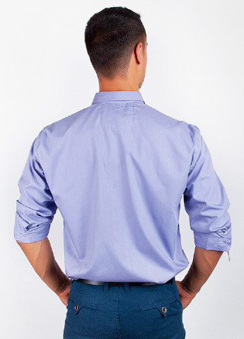 Сиреневая кэжуал рубашка Time of Style с длинным рукавом