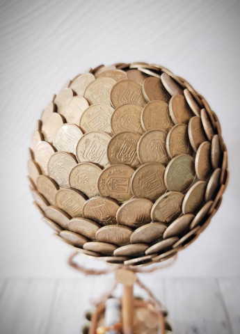 Сувенир статуэтка Топиарий (дерево счастья) из монет большой ручная работа хенд мейд подарок SuvenirPodarokZP (253740458)