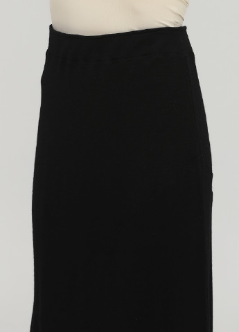 Черная кэжуал однотонная юбка Garnet Hill
