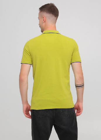 Оливковая футболка-поло для мужчин State of Art однотонная