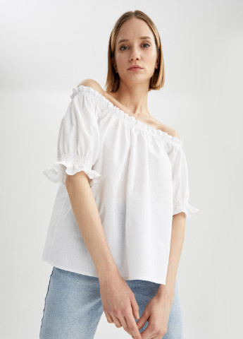 Біла літня блуза DeFacto
