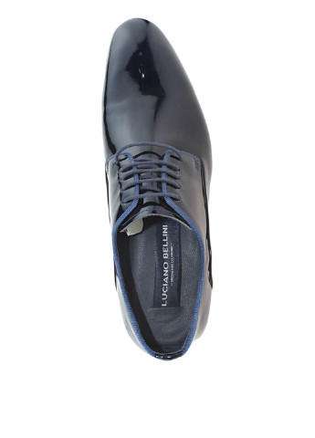 Темно-синие классические туфли Luciano Bellini на шнурках