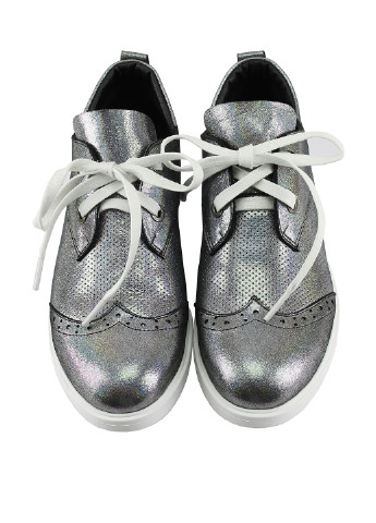 Twenty Two Туфлі срібний з натуральна шкіра, україна — демісезон (180148987)