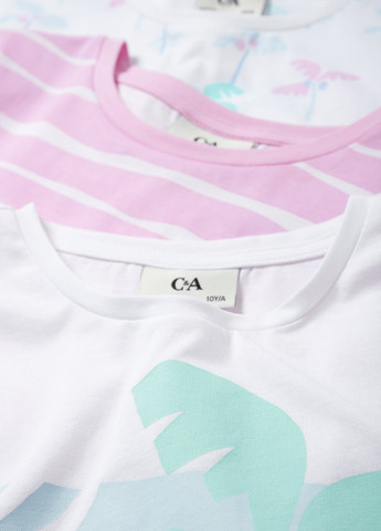 Комбинированная всесезон пижама (3 шт.)(футболка, шорты) футболка + шорты C&A