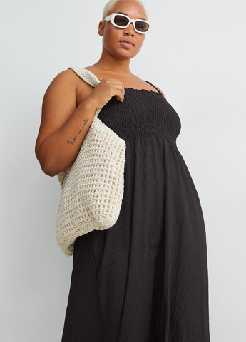 Чорна кежуал сукня C&A однотонна