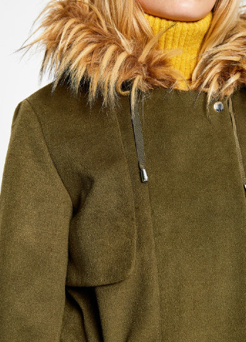 Оливковая (хаки) демисезонная пальто KOTON