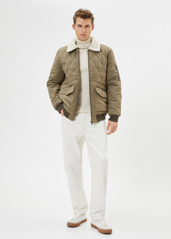 Оливкова (хакі) демісезонна куртка KOTON