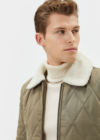 Оливкова (хакі) демісезонна куртка KOTON