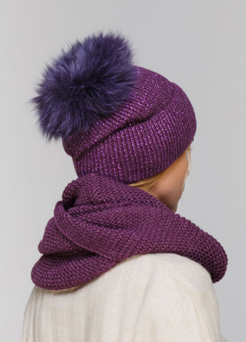 Комбінований зимній комплект (шапка, шарф-снуд) Fashion Star