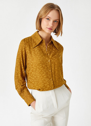 Оливковая демисезонная блуза KOTON