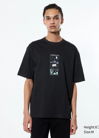 Чорна футболка Uniqlo