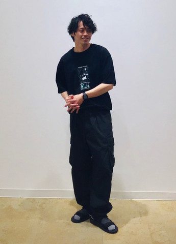 Чорна футболка Uniqlo