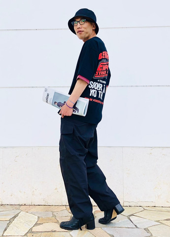 Чорна футболка Uniqlo