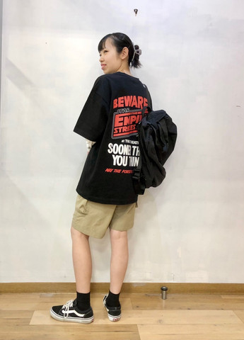 Чорна футболка Uniqlo