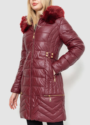Бордовая демисезонная куртка куртка-пальто Ager