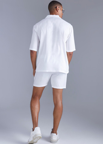 Білий літній костюм (сорочка, шорти) з шортами Boohoo