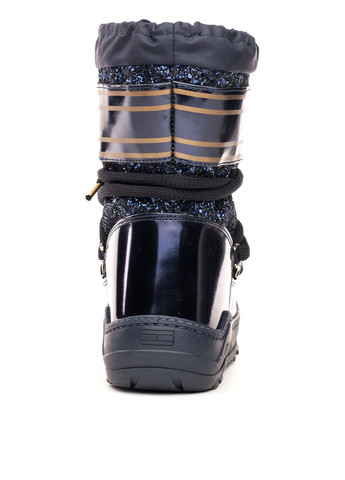 Темно-синие луноходы Tommy Hilfiger с глиттером