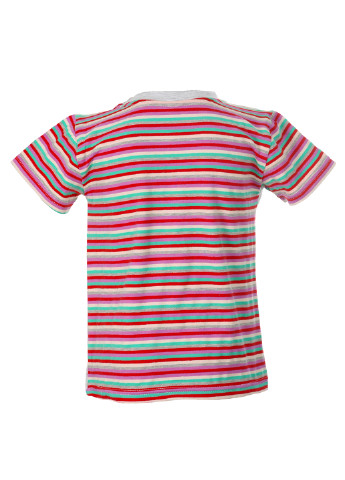 Серая летняя футболка с коротким рукавом Фламинго