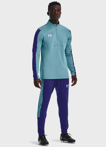 Синие спортивные демисезонные зауженные брюки Under Armour