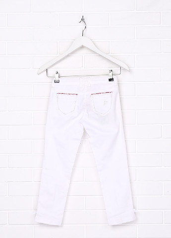 Белые летние зауженные джинсы Silvian Heach