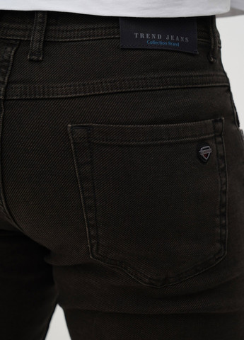 Серо-коричневые демисезонные прямые джинсы Trend Collection