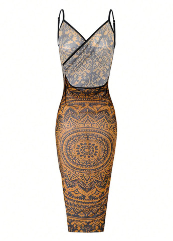 Комбінований літній купальник (ліф, трусики, парео) бікіні, роздільний SHEIN