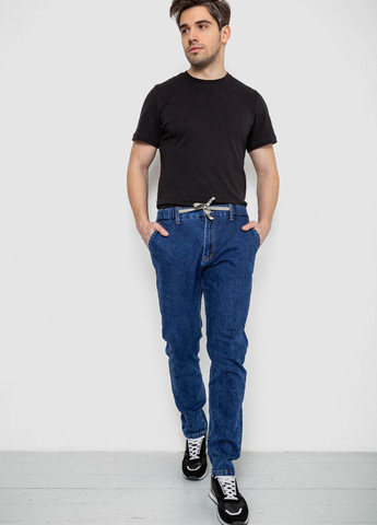 Синие демисезонные зауженные джинсы Ager