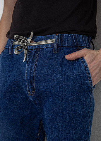 Синие демисезонные зауженные джинсы Ager